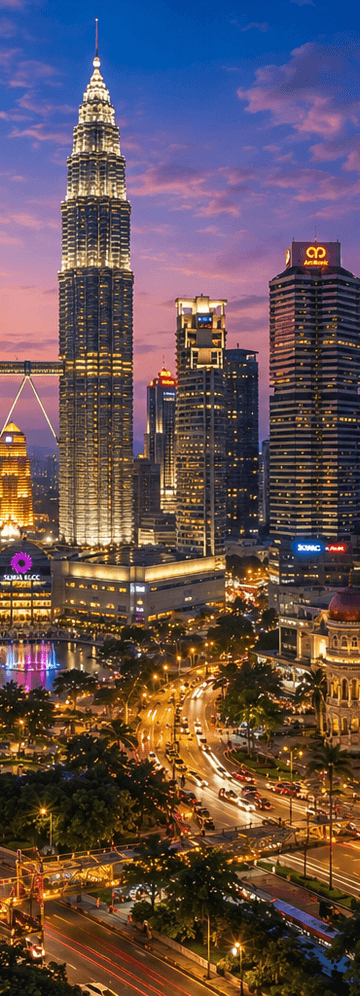 Business Class Flights to Kuala Lumpur, Malaysia