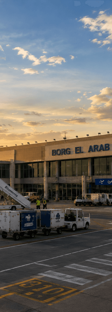 Cheap Business Class flights to Borg el Arab (HBE)